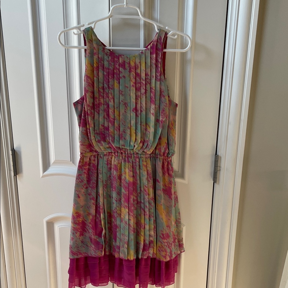 Jessica Simpson Pink and Multicolor Wedding Dress